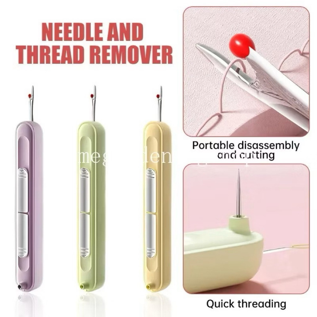 2 in 1 Needle Threader Double Head Portable Steel Sewing Tools Safety ...