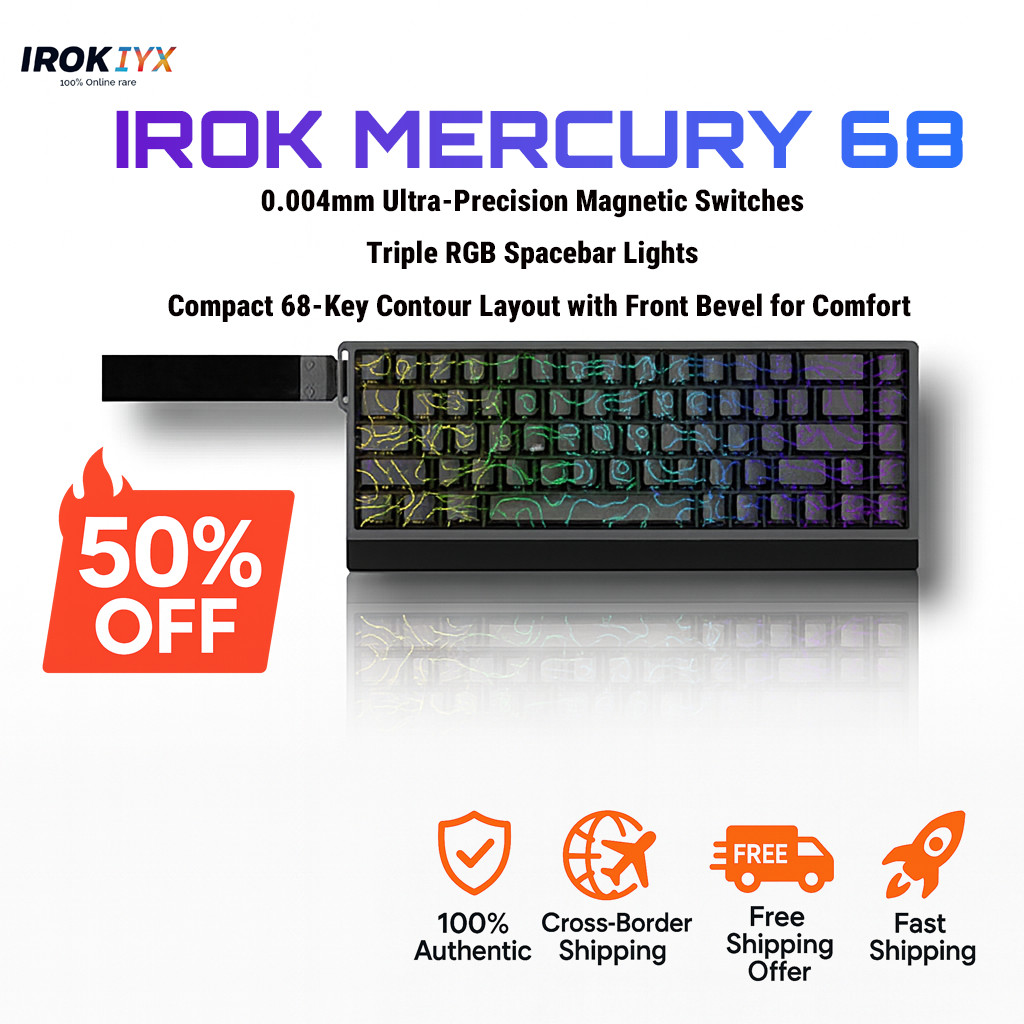 Mercury 68 Magnetic Switch Keyboard | 68 Keys Compact Layout | 0.125ms ...