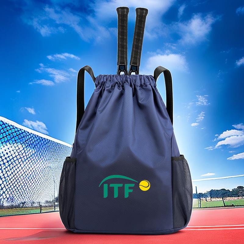 Lightweight Tennis Racket Bag Large Capacity Drawstring Bag Sports Bag ...