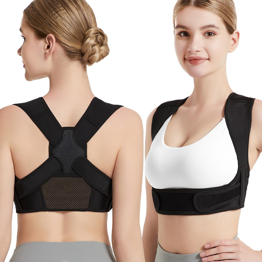 Posture Corrector for Back Support: Adjustable Shoulder Posture Brace ...