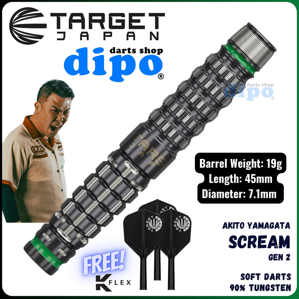 TARGET SCREAM Gen 2 (AKITO YAMAGATA Prime Series) - TARGET Soft Darts ...