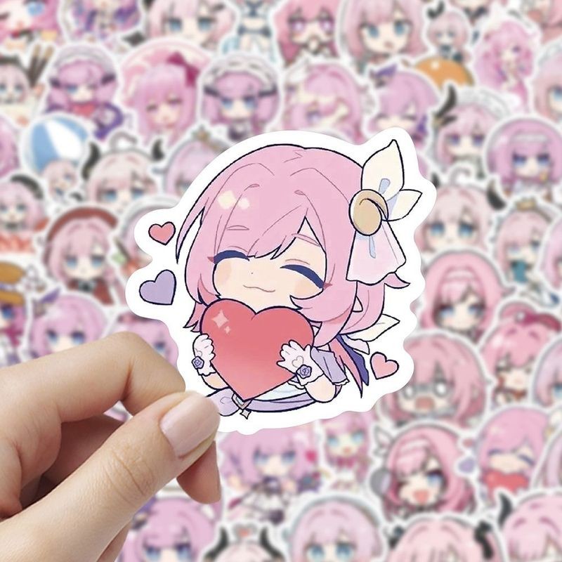 60Pcs/Set Game Honkai Impact 3rd Stickers Elysia Herrscher Of Human ...