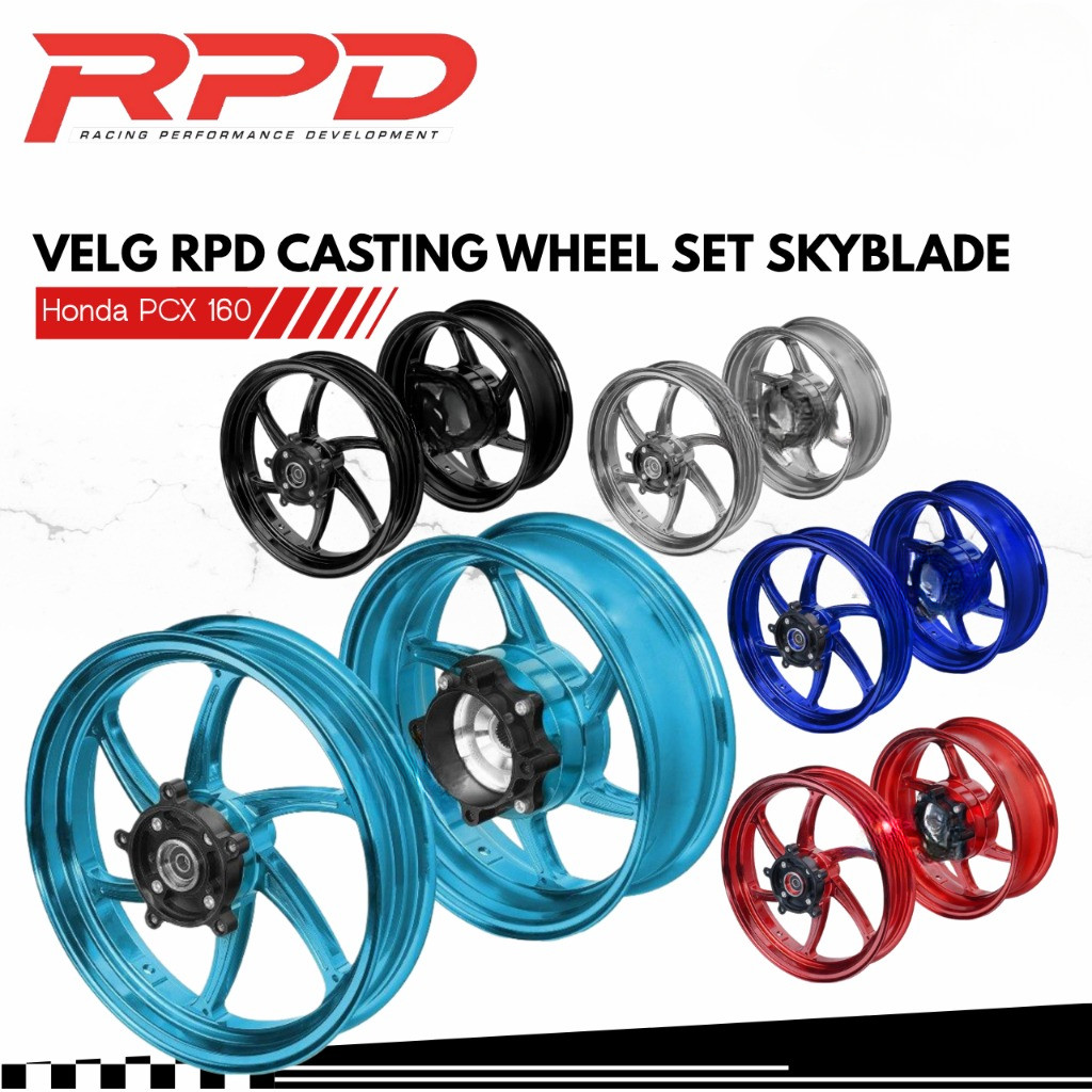 Original RPD Skyblade PCX ADV 160 ABS CBS Rim Set RPD Casting Wheel 250 ...