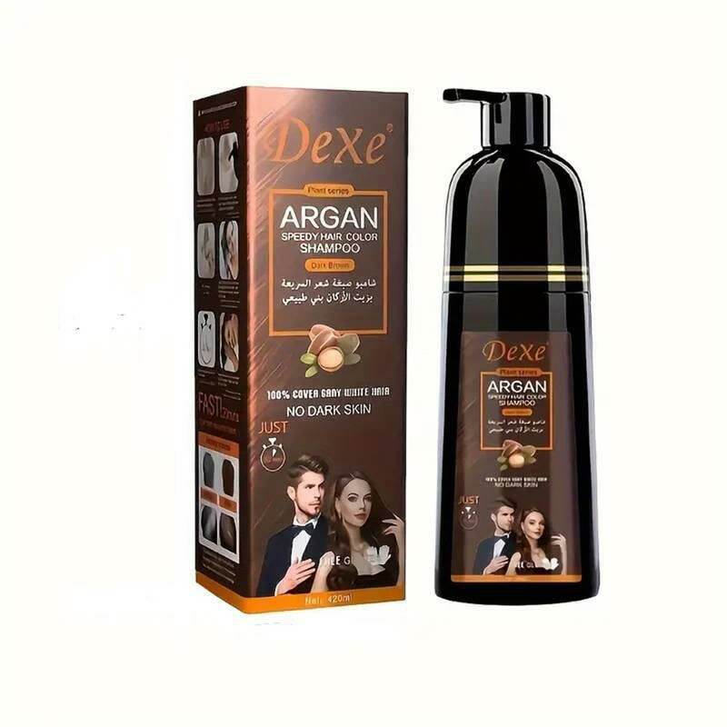 Authentic Dexe Black Hair Shampoo Dye Hair 400ml, Syampu Pewarna Rambut ...