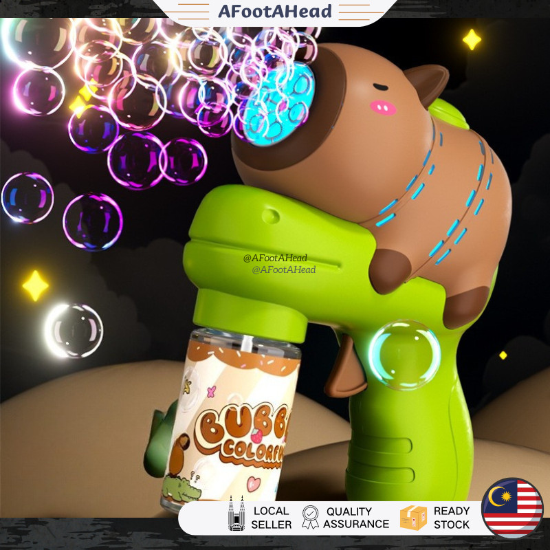 Capybara Bubble Gun Belon Buih Buble Gun Buih Belon Tembak Bubble ...