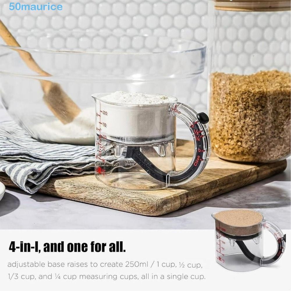 MAURICE Adjustable Measuring Cup, Food Grade Measuring Multi-Functional ...