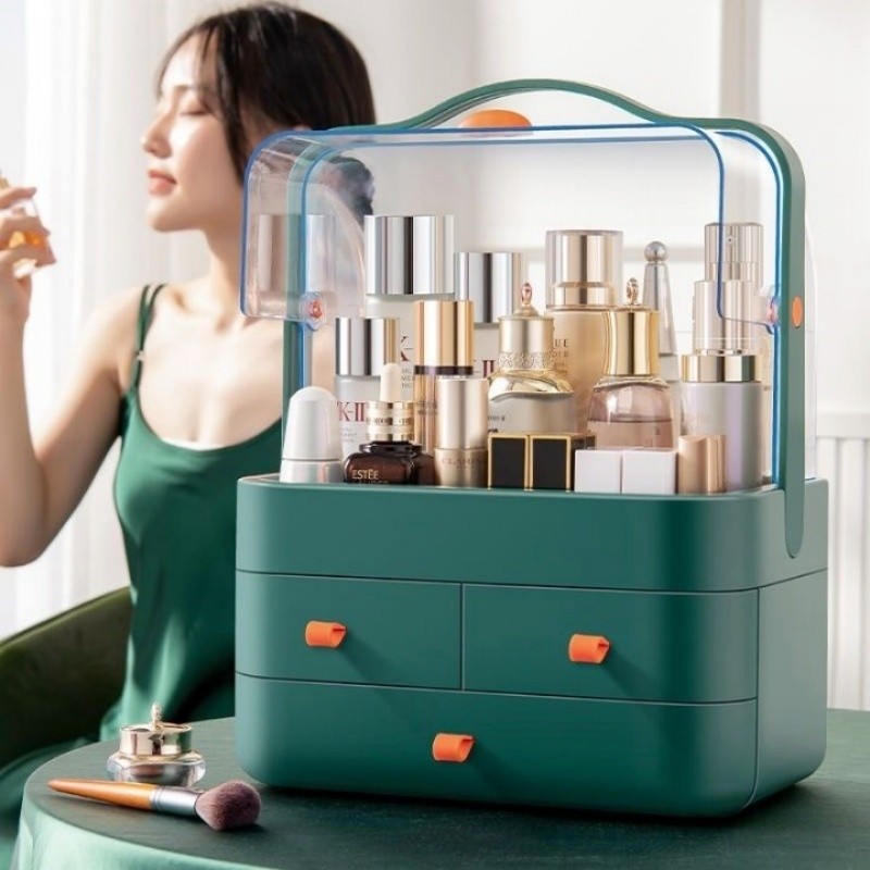 KANO PET Storage Drawer Cosmetic Box With Shelf With Clear Cover To ...