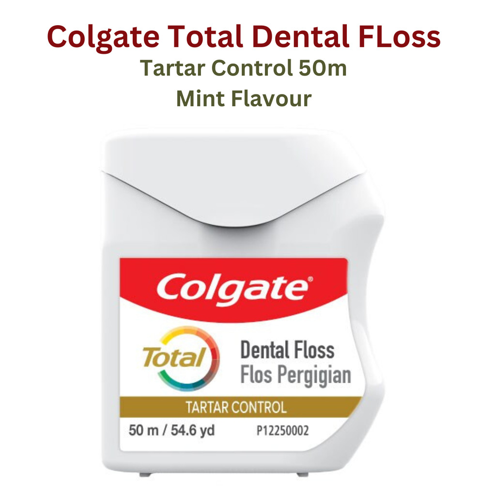 *ReEXP 04/2027ady Stock* Colgate Dental Floss with Tartar Control 50m ...