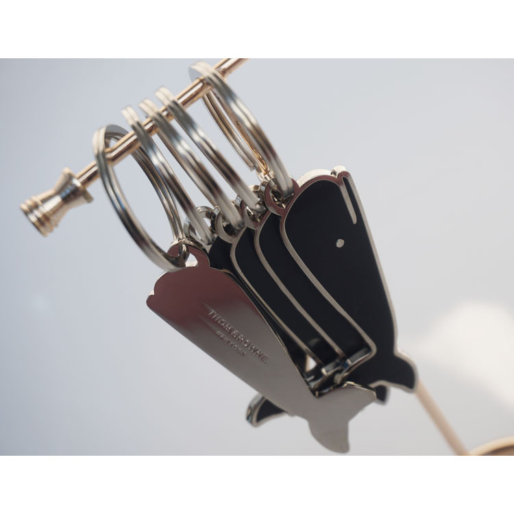 Thom Browne Keychain Leather Key Thom Browne Keyring Shop Key Ring