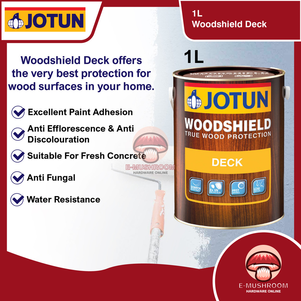1L Jotun Paint Woodshield True Wood Protection - Deck | Shopee Malaysia