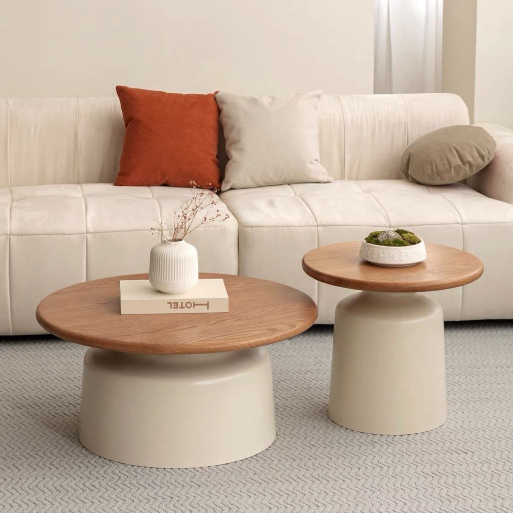 Photo inspiration: Cream Style Apartment Coffee Table Living Room Household Small Photo Inspiration