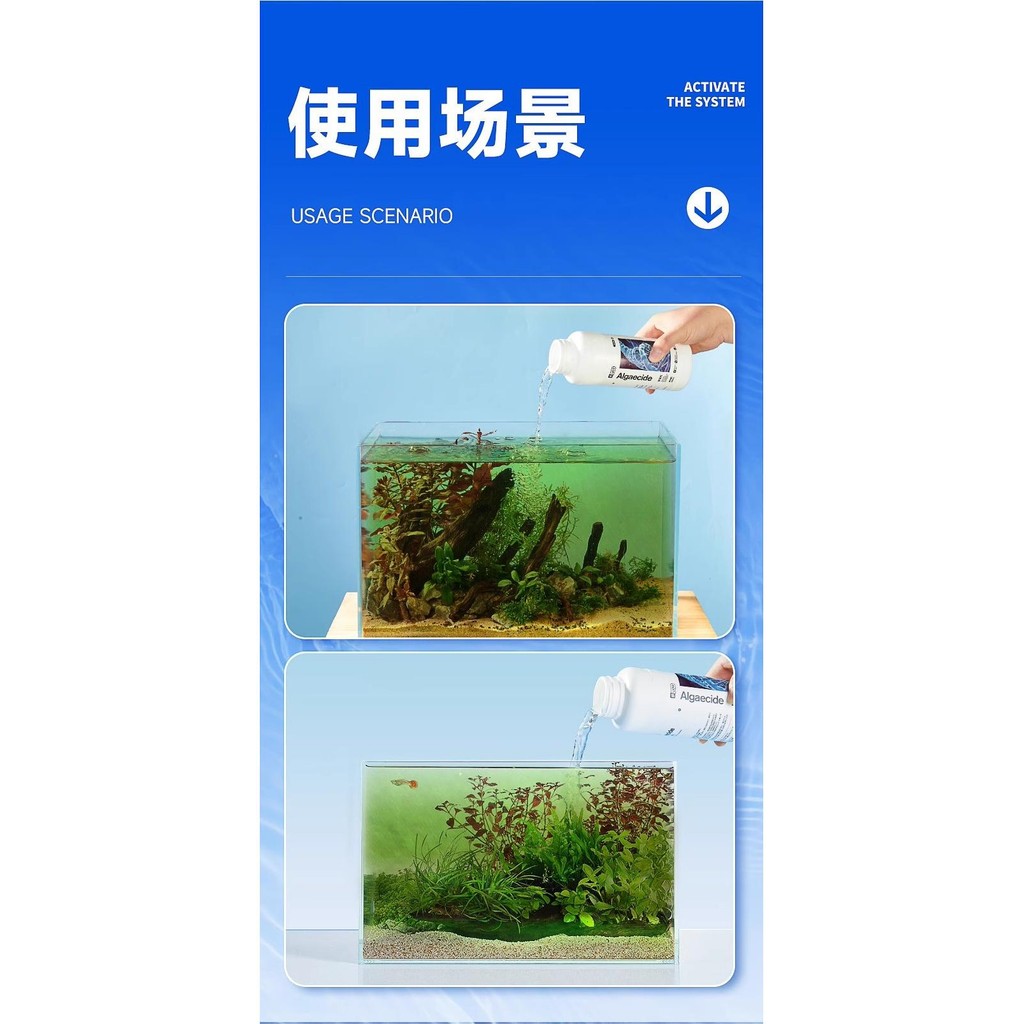 Aquarium Algae Remover for Brown Algae Hair Algae Green Algae Water ...