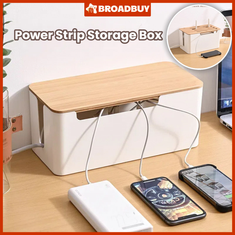 🔥Ship 24h🔥Plug In Socket Storage Box, Power Strip Power Cable Data ...