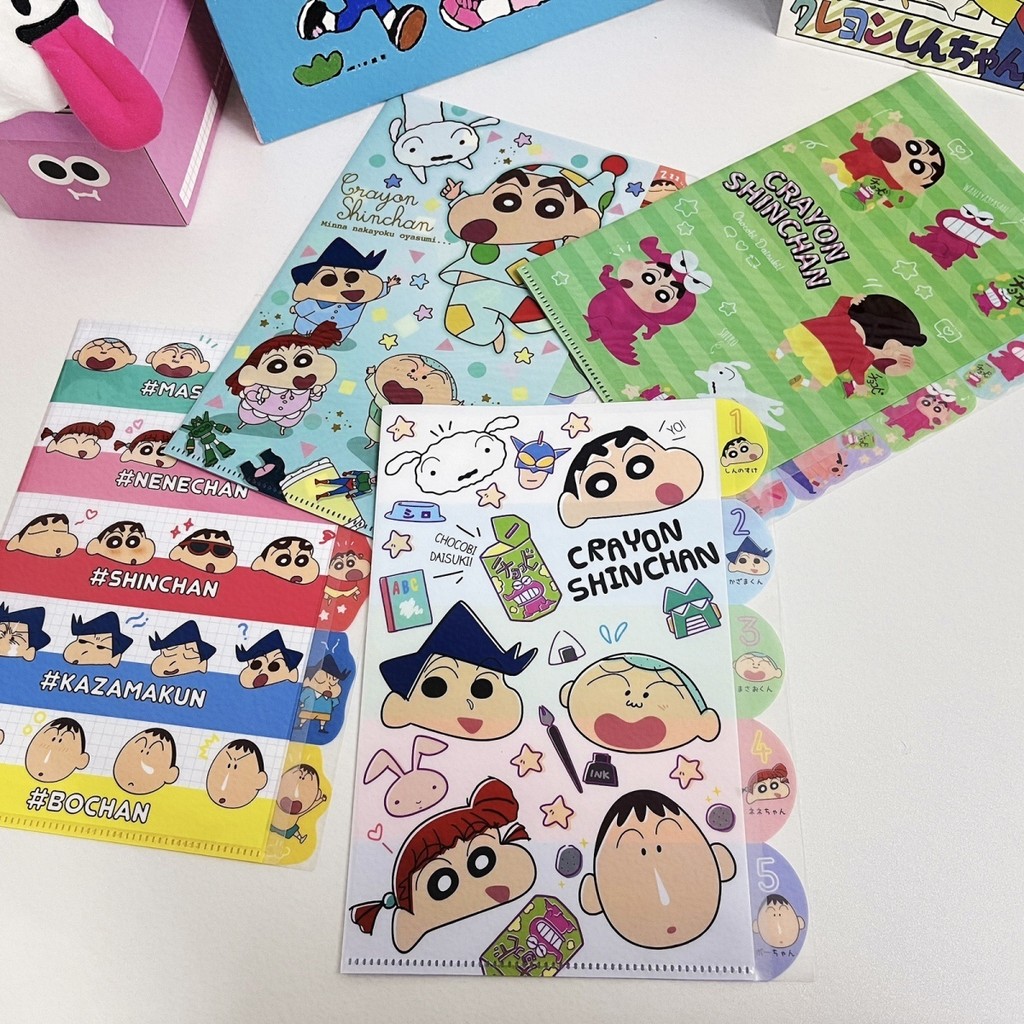 Japan Crayon Shin-Chan Shinnosuke File Bag A4 Folder Cartoon Test Paper ...