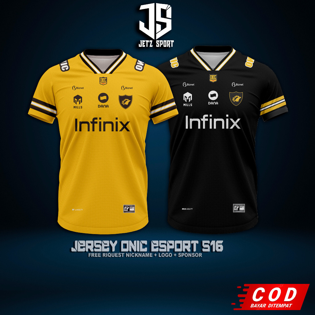 Latest ONIC FINTIC ONIC Jersey T-shirt MPL ID S15 2025 - 2026 Latest ...