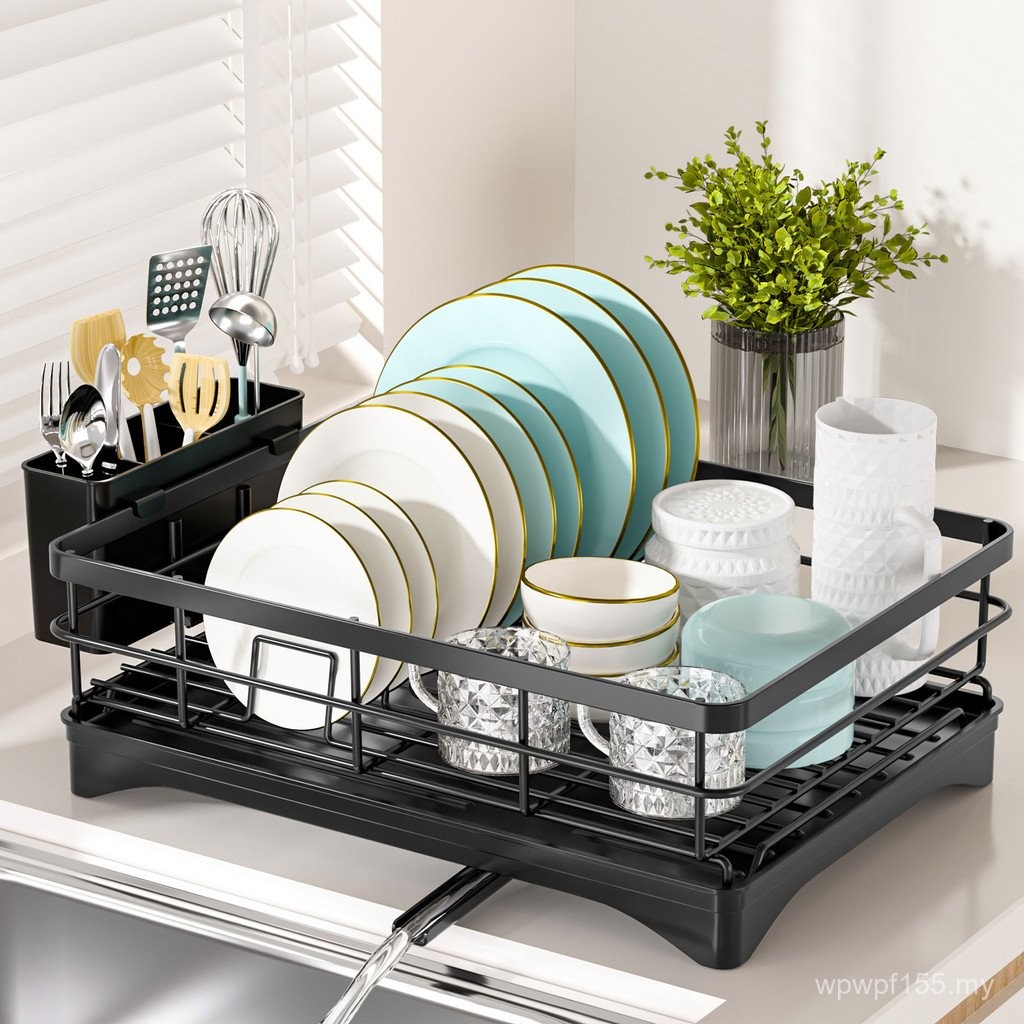 Tablew Tableware Rack Drying Cross-Border Drain Kitchen Countertop ...