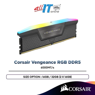 Corsair Vengeance RGB DDR5 PC RAM 6000MT/s CL36 AMD EXPO & Intel XMP (16GB / 32GB)
