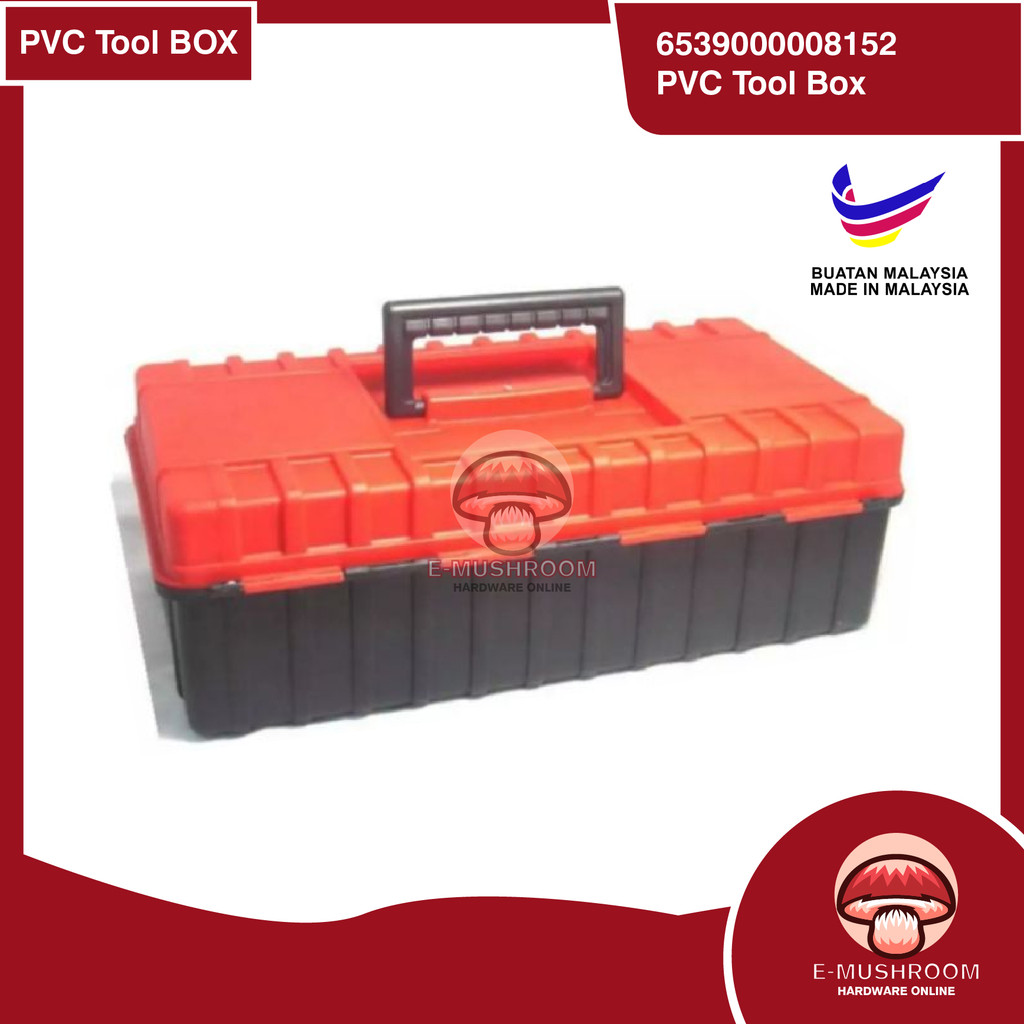 PVC Tool Box (Big) TBP-4024 Heavy Duty Storage Organizer Case | Kotak ...