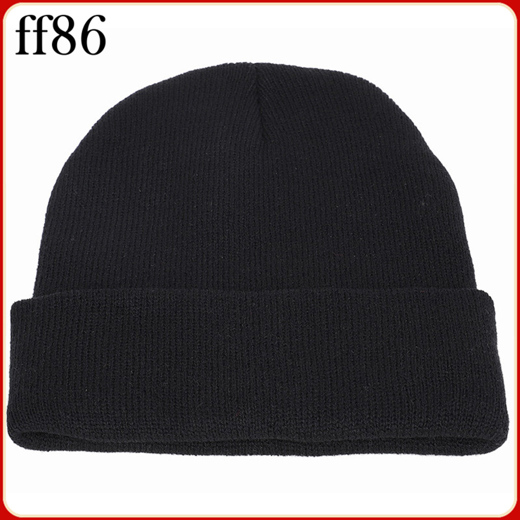 Unisex Punk Skull Cap Korean Hip Knitted Personalized Fall Hat Winter ...