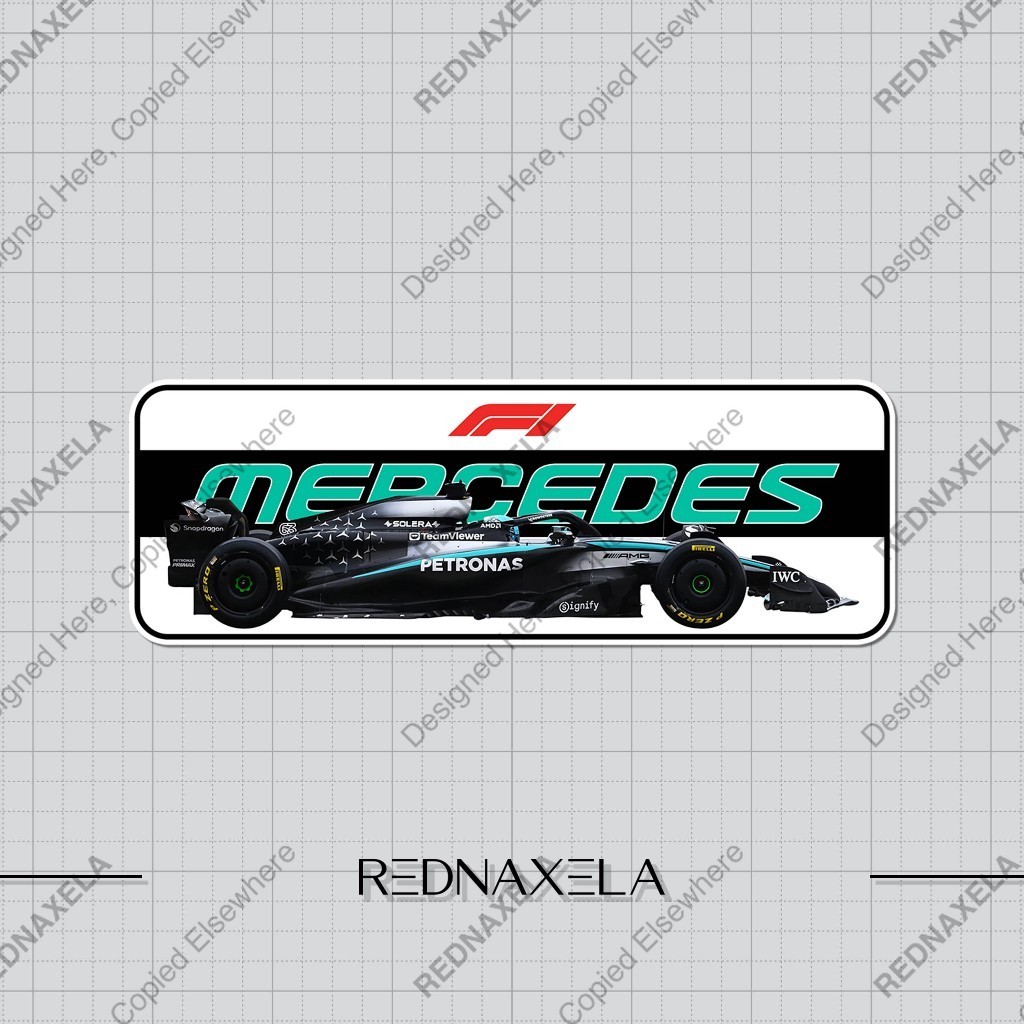 Formula 1 Racing Team Mercedes Outdoor High Quality Waterproof Sticker ...