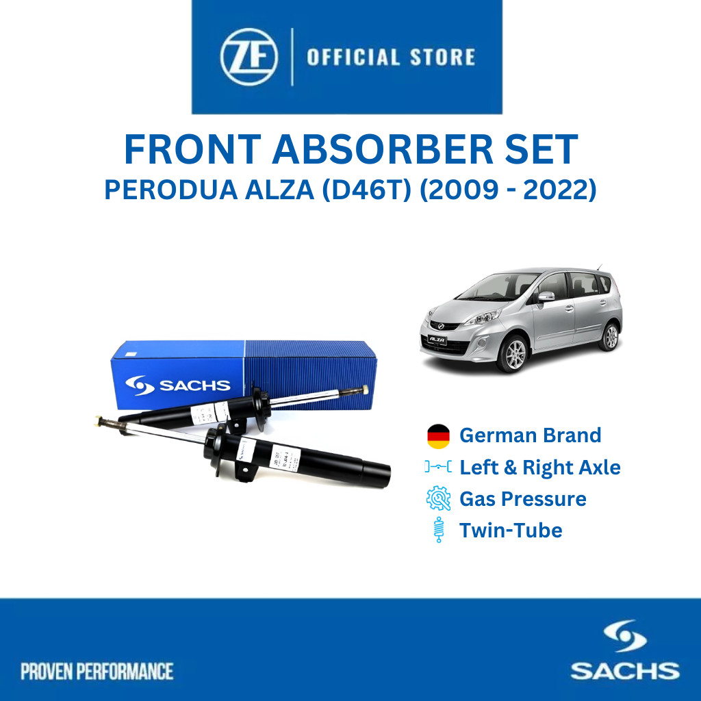 SACHS Shock Absorber Front Set PERODUA ALZA (D46T) - (2009 - 2022 ...