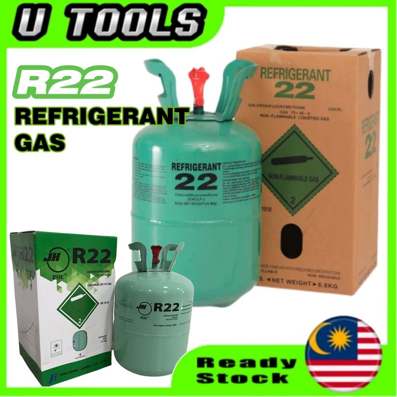 R22 REFRIGERATION GAS PURITY 99.9% 13.6kg and 4.5kg AIRCOND AIRCON R22 ...