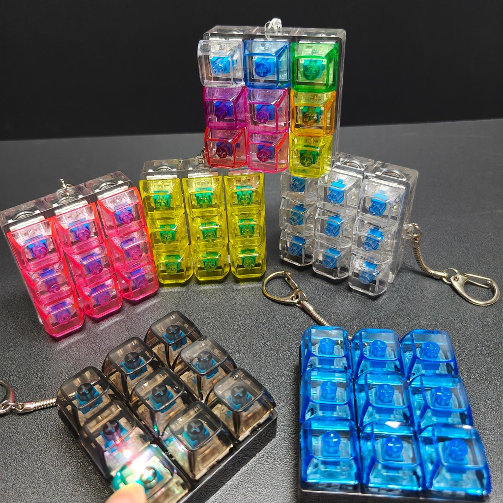 Keyboard Keychain Stress-Relief 9Keys Available for Selection, Unhappy ...