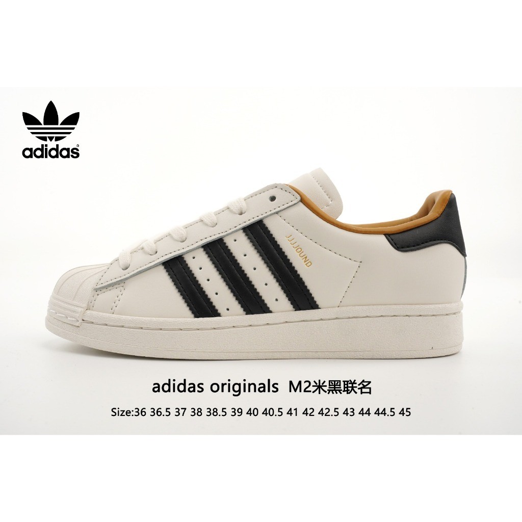 ADIDAS SUPERSTAR Three Leaf Classic Shell Head Series M2 Black Co ...