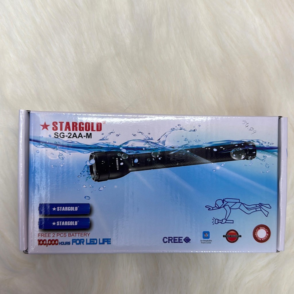 Senter LED Stargold 2AAM Rechargeable Terbaru - Portable, Smart ...