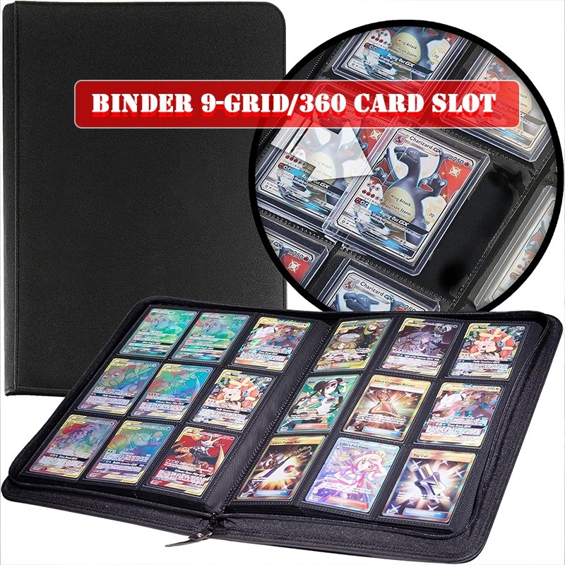 Binder 9-grid/360 card slot High Quality Toploader Zipper Binder Binder ...
