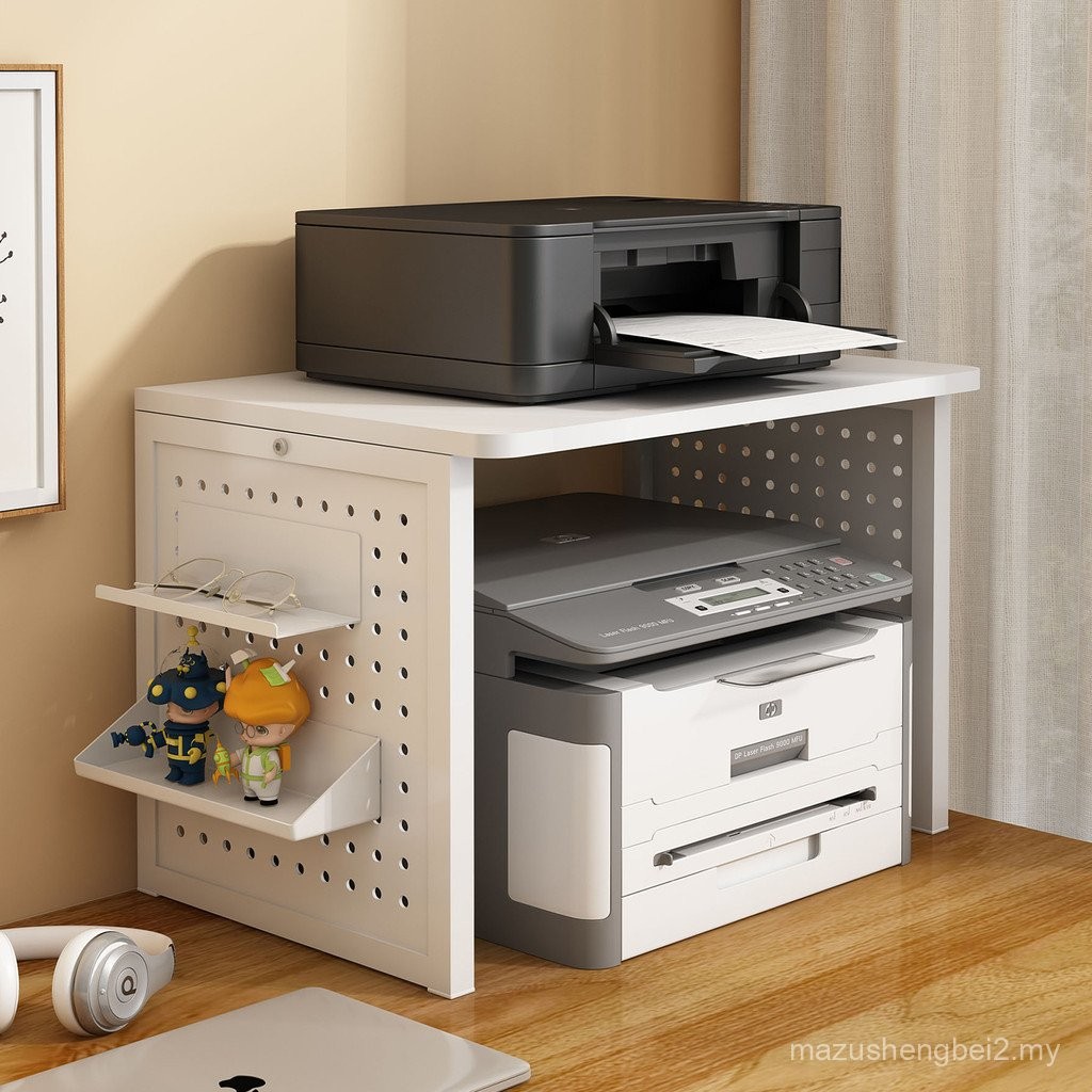 Printer Shelf Desktop Household Computer Copy Shelf Desktop Storage Can ...