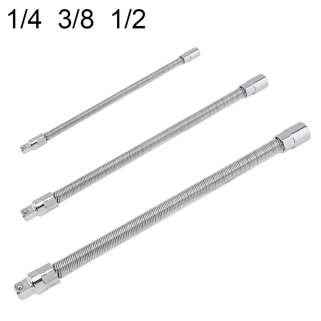 1/4 3/8 1/2 Longer Drive Flexible Connecting Rod Socket Extension Bar ...