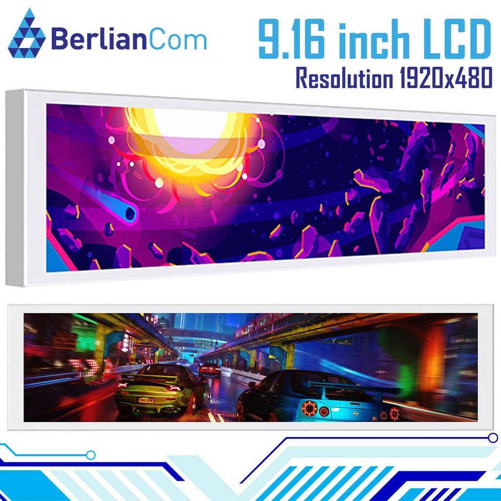 JUNGLE LEOPARD 9.16 inch LCD Display WHITE Chassis Secondary Screen ...