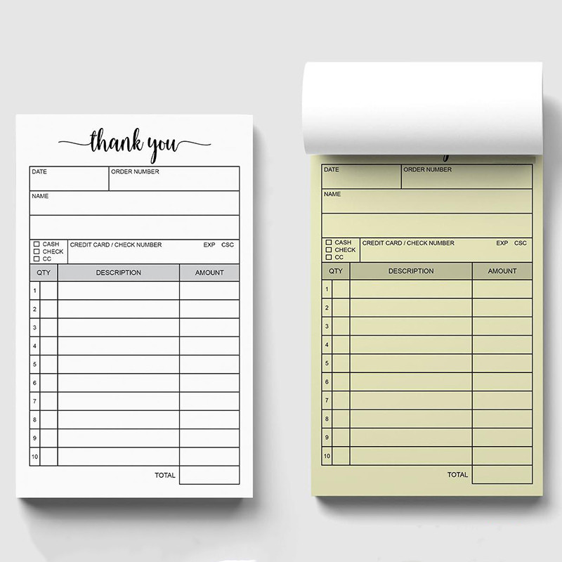 [OriginalGrass] 1 Receipt Book Carbonless Paper Thank You Receipt Book ...