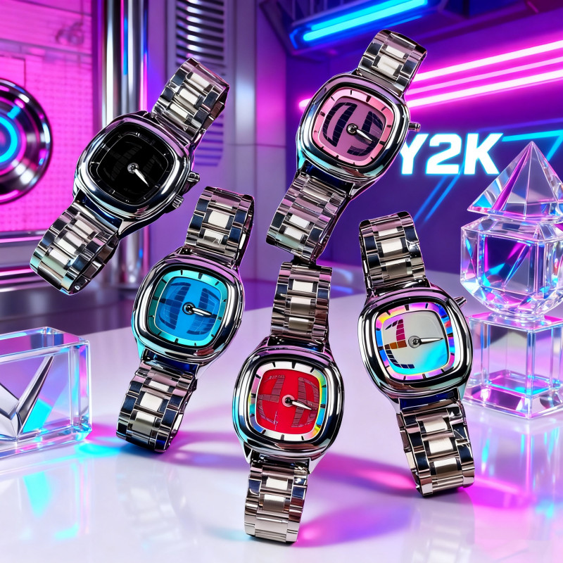 Trendy Y2K Couple Digital Quartz Watch – Jam Tangan Pasangan Digital ...