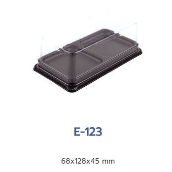 2-Compartment Cake Box Sugar Base Clear E-123 (50 Sheets/Pack) | Shopee ...