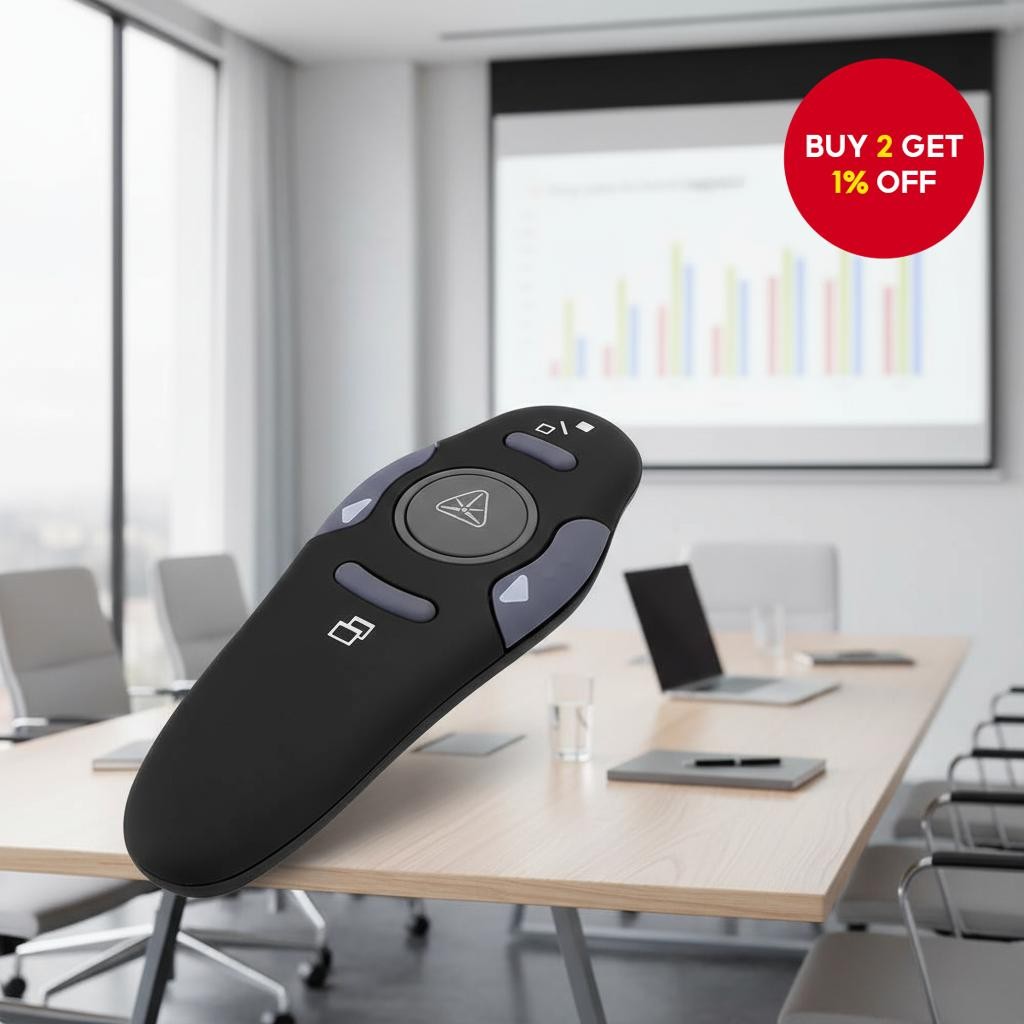 2.4GHz Wireless USB Pointer Clicker with Red Light for PowerPoint ...