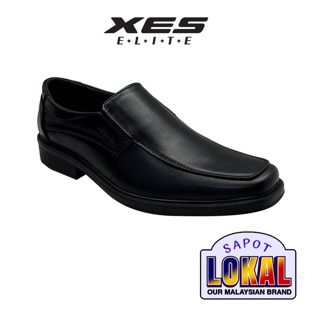 Image showcasing XES Elite Men EMCXH204 Classic Formal Loafers Shoes Slip On ( Black ...