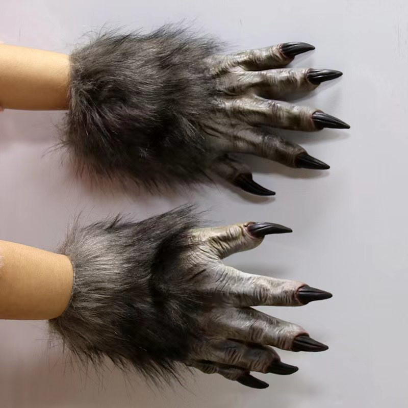 Animal Rhapsody Latex Werewolf Claw Gloves cos Secret Room Haunted ...