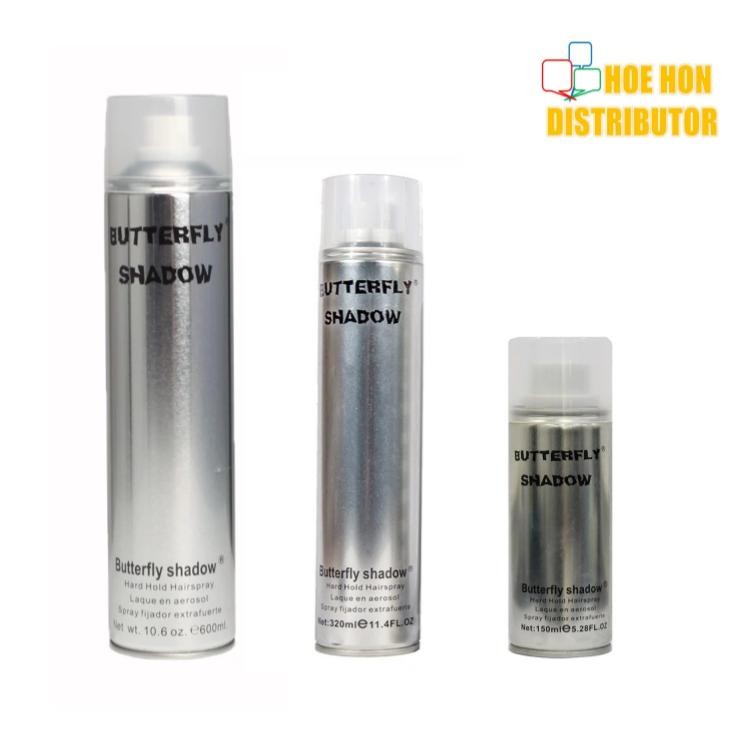 Butterfly Shadow Hair Spray 150ml 320ml 600ml Semburan Rambut | Shopee ...