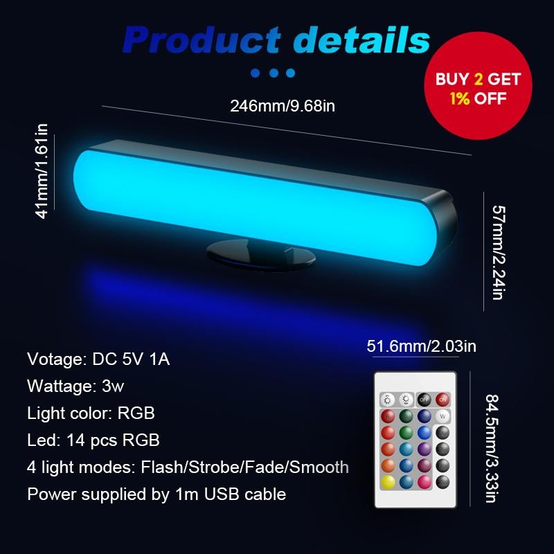 New RGB gaming atmosphere light, intelligent unique light panel ...