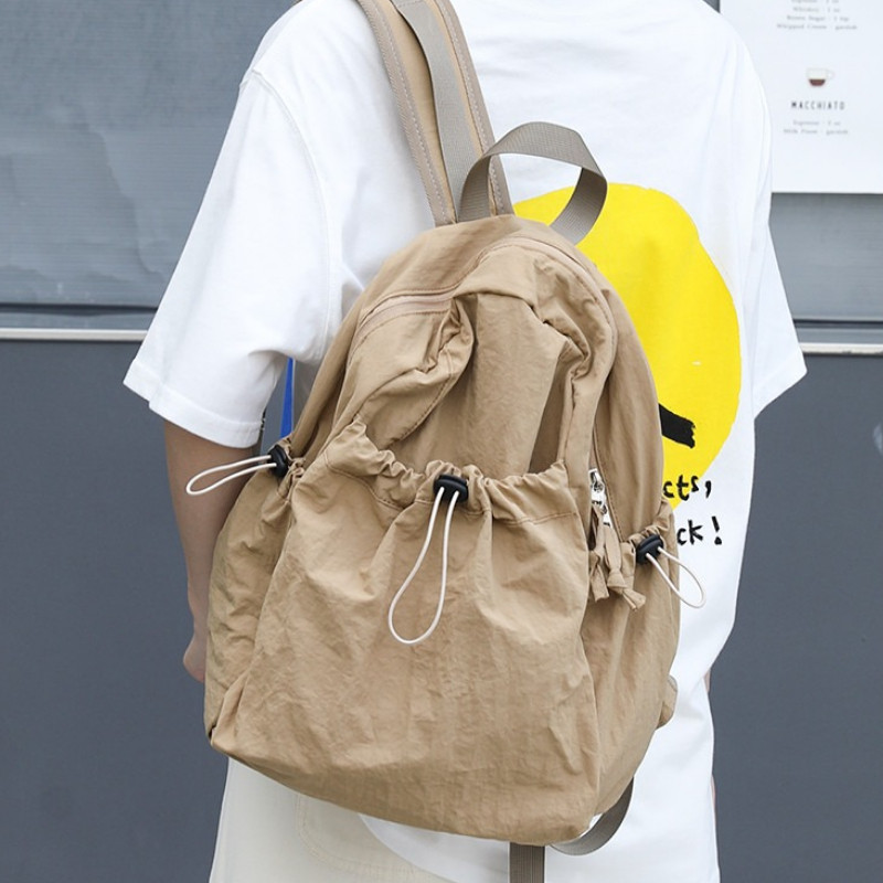 Korean Version of Ins Niche Lightweight Nylon Backpack for Female ...