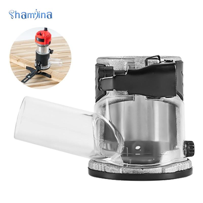 [Shamjina] Transparent Wood Trimmer Router Base Dust Cover for Routing ...