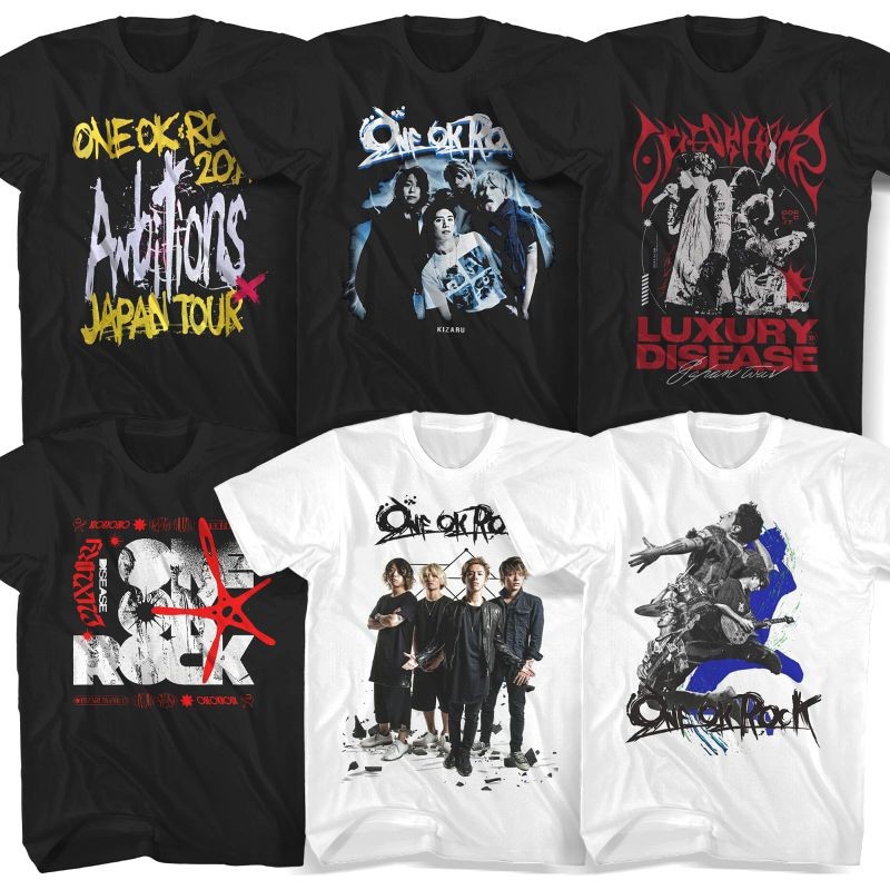 ONE OK ROCK Pop Rock T-shirts | Premium 100% Cotton, Unisex Adults Band ...