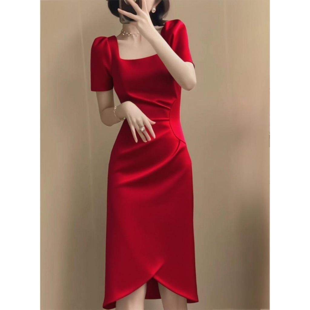 Red Long Dress for Women - Elegant Birthday &amp; Party Wear | XS Size |  Shopee Malaysia