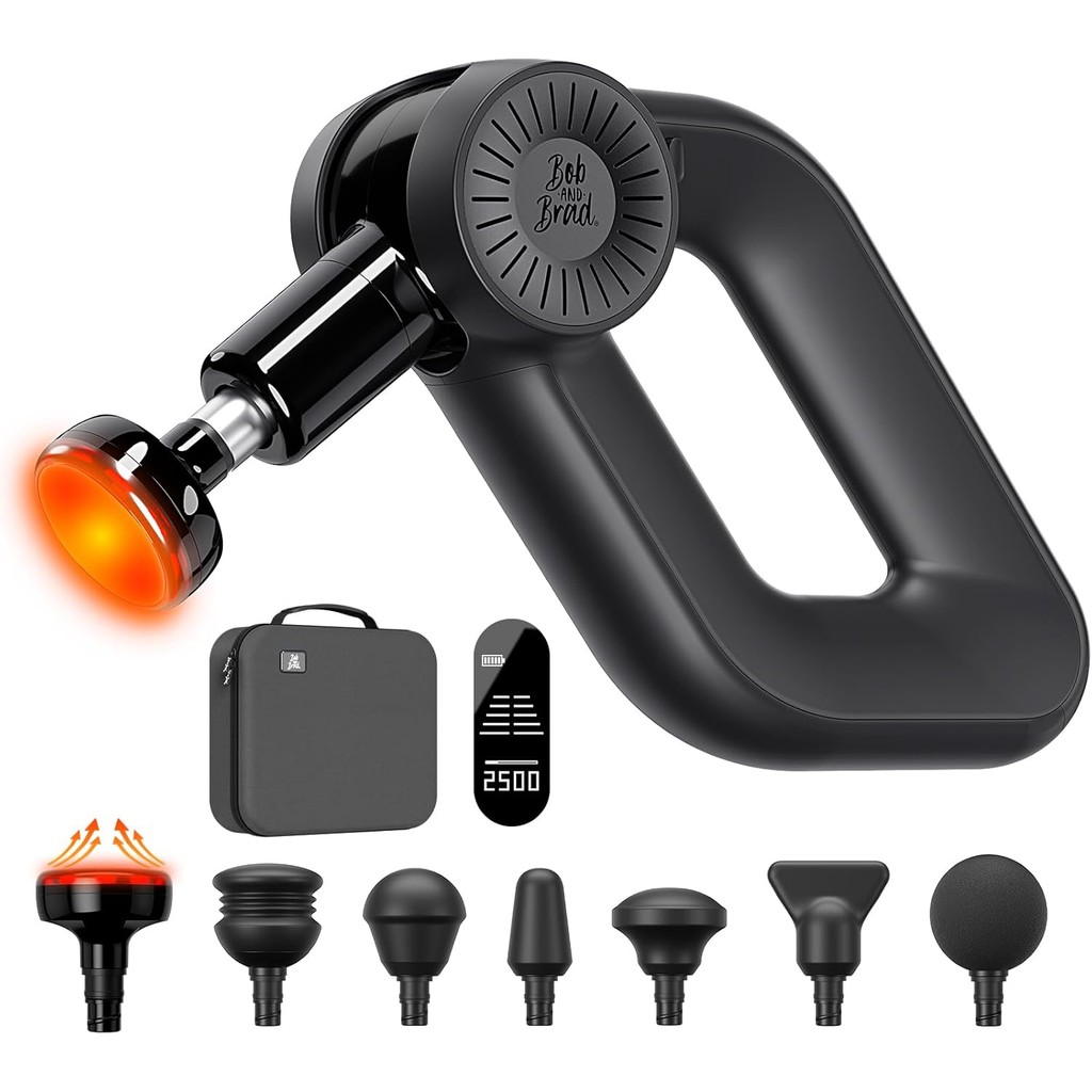 BOB AND BRAD D6 Pro Plus Massage Gun with Heat, Deep Tissue Percussion