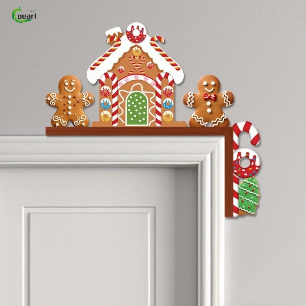 PEARL Door Frame Decor, Gingerbread Man DIY Christmas Decorative Corner ...