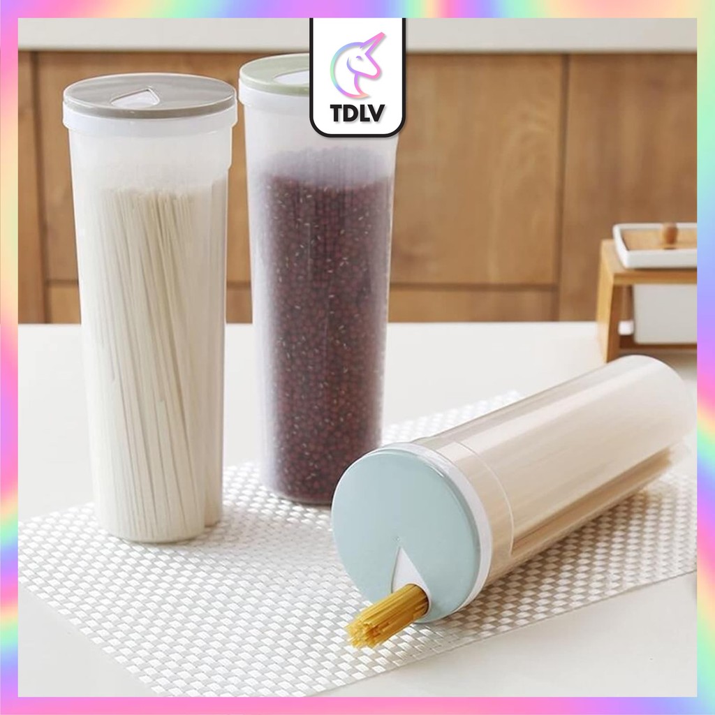 TDLV Spaghetti & Dry Food Storage Container Airtight Pasta Box | Bekas ...
