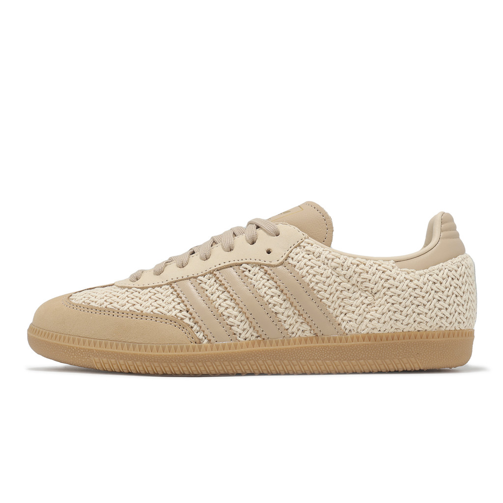 adidas Casual Shoes Samba OG W Women's Woven Milk Tea Color Sand Retro ...