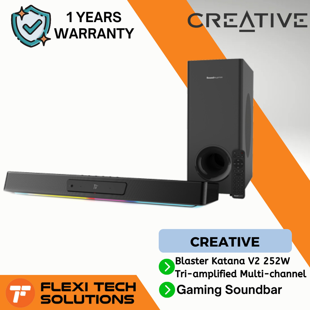 Creative Sound Blaster Katana V2 252W Tri-amplified Multi-channel ...